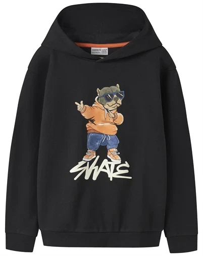Name It - NKMNavi Sweat Hoodie - Black